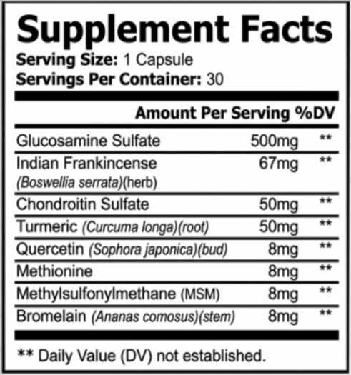 FlexGuard supplement fact