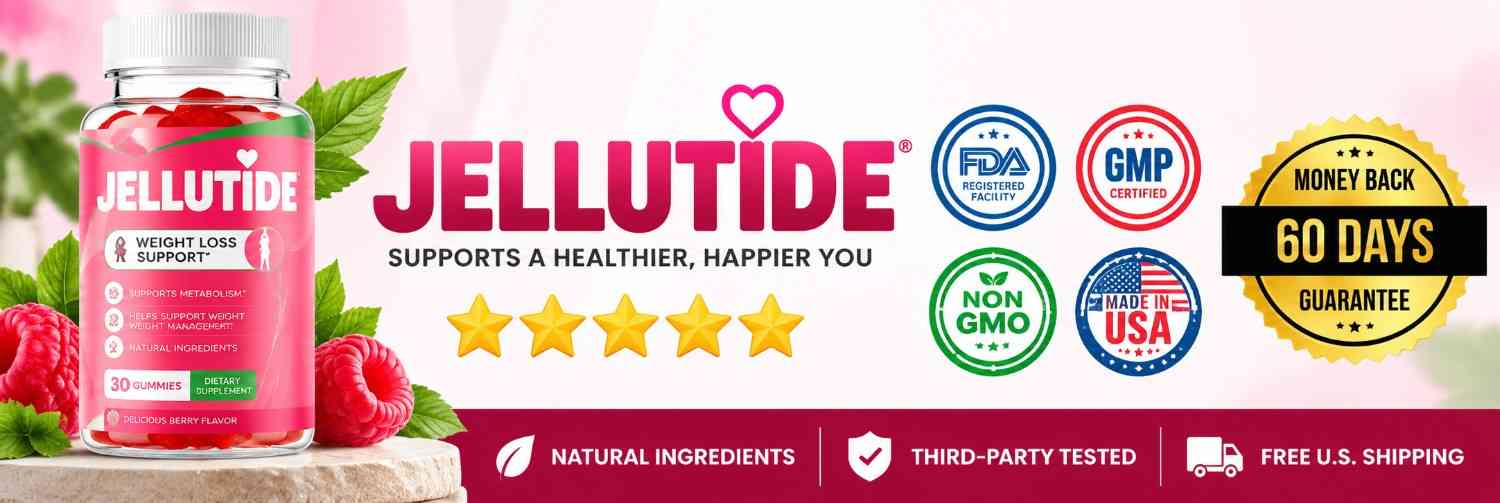 Jellutide Berry Gummies Wellness Banner